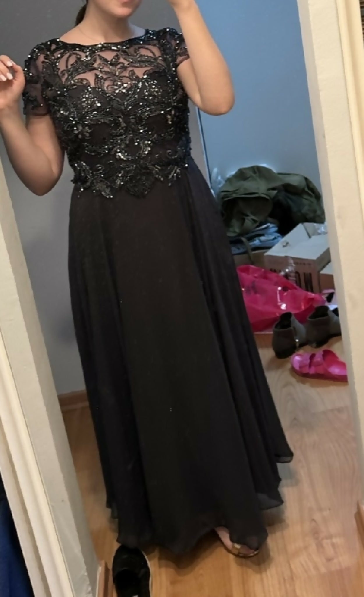 Lace Dark Blue Dress