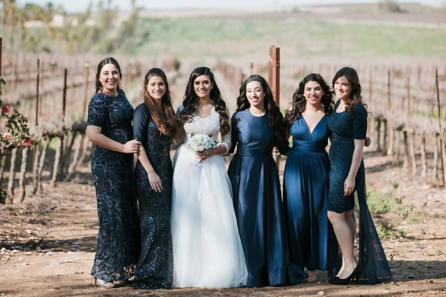 Navy Blue Bridesmaid Dress