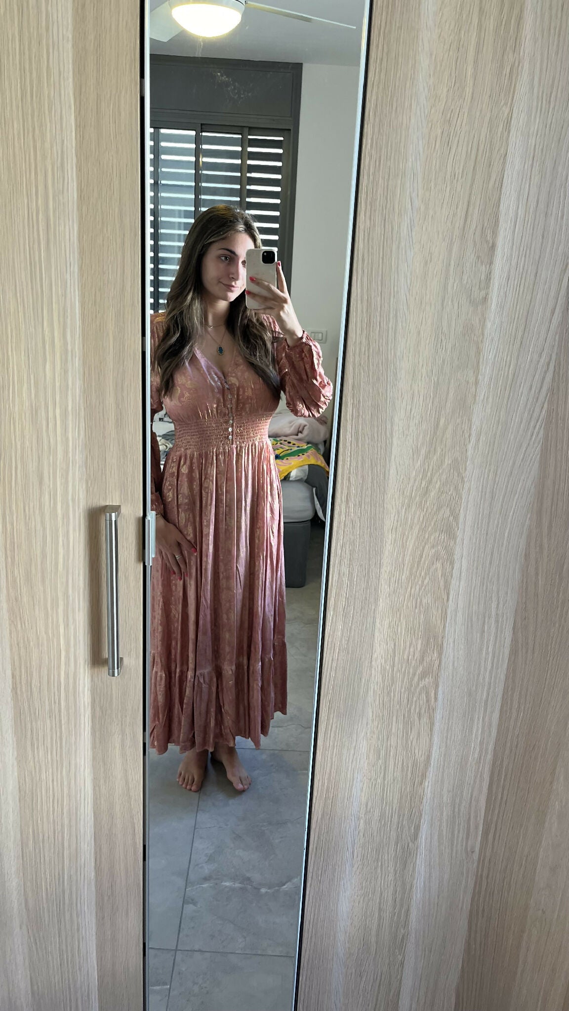 French pink dress