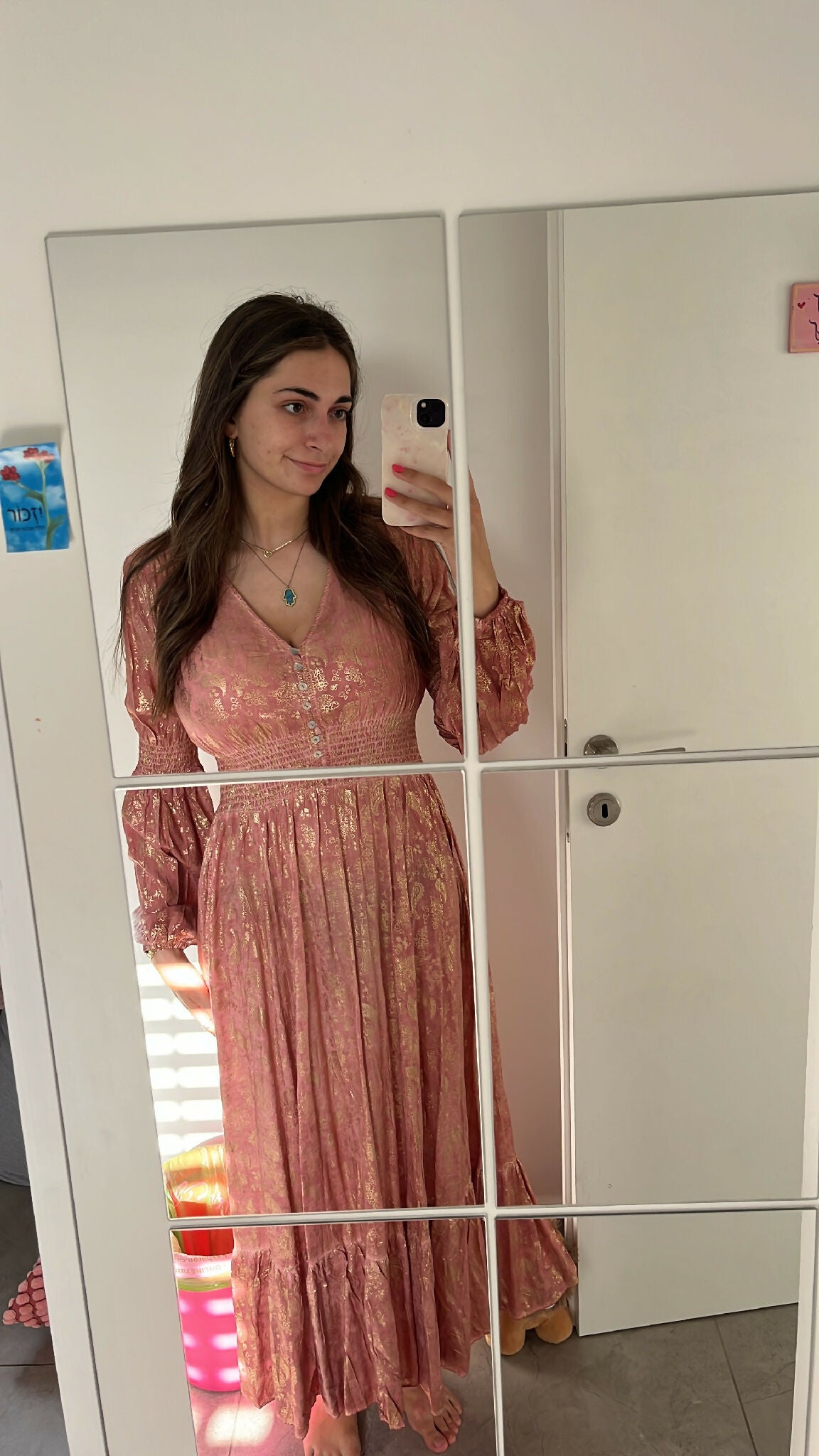 French pink dress