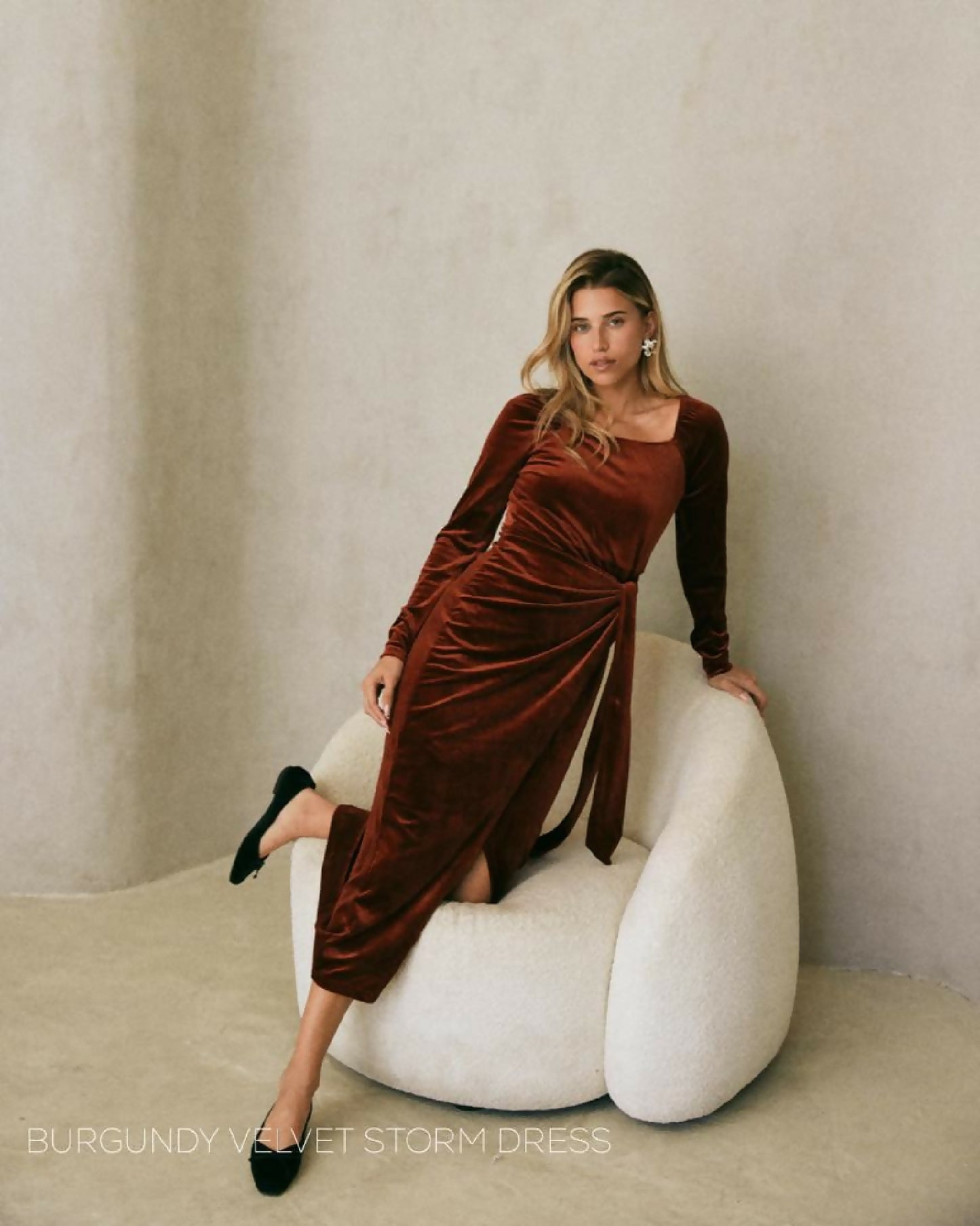 Red Velvet Dress from Sde Bar