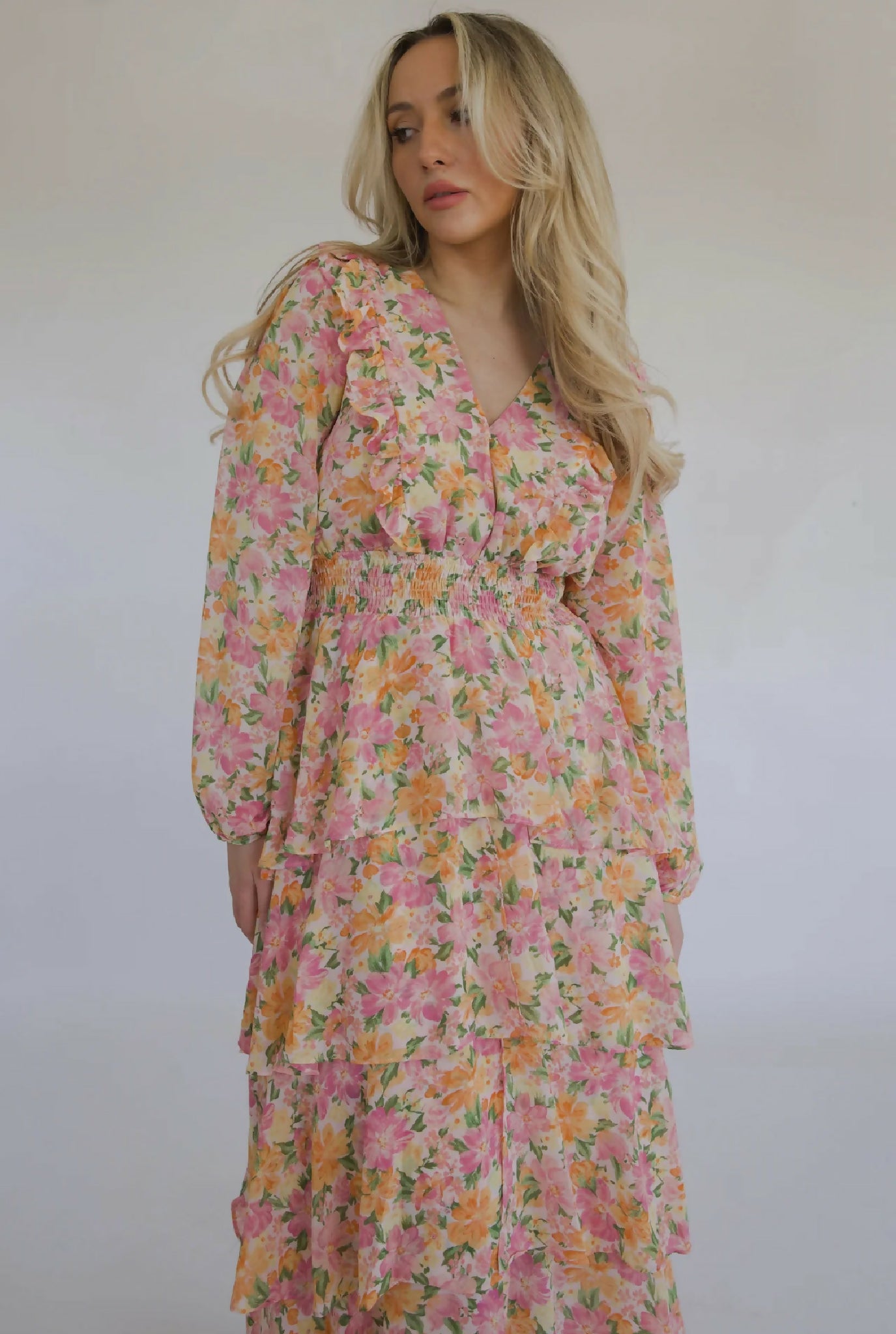 Long Sleeve Floral Dress