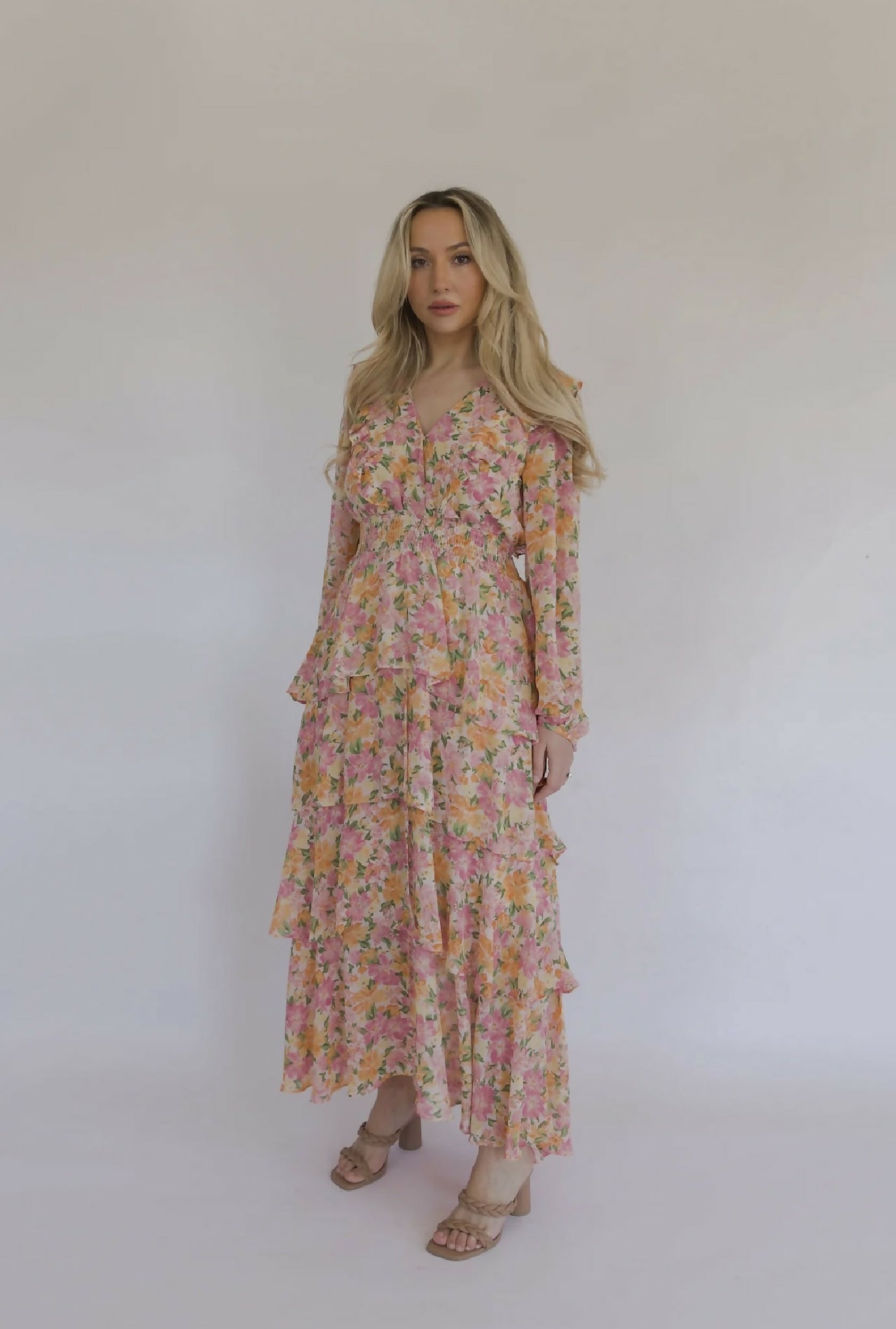 Long Sleeve Floral Dress