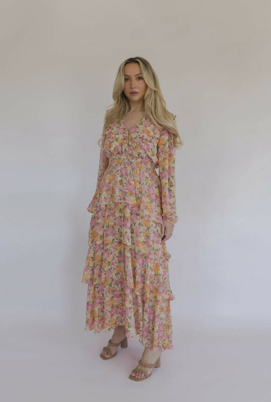 Long Sleeve Floral Dress